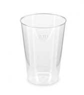 Poháre, hrubé plastové sklo, 0,25l, koktejlové, 50 ks Poháre, hrubé plastové sklo, 0,25l, koktejlové, 50 ks