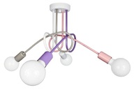 PASTEL EDISON 4 lampa fialová ružová sivá biela PASTEL EDISON 4 lampa fialová ružová sivá biela