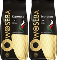 Woseba Espresso zrnková káva 1kg zrnková x2 Woseba Espresso zrnková káva 1kg zrnková x2