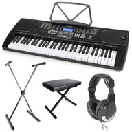 KLÁVESNICA 61 Keyboard Headphones Stojan Stolička Set