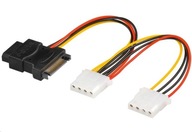 Napájací kábel pre SATA Serial ATA-3x MOLEX disk Napájací kábel pre SATA Serial ATA-3x MOLEX disk