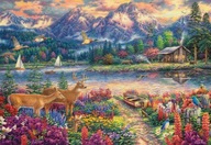 PUZZLE 1500 OBRÁZKOVÝ POHĽAD NA KRAJINU ZVIERATÁ HORY JAZERO 9+ CASTOR PUZZLE 1500 OBRÁZKOVÝ POHĽAD NA KRAJINU ZVIERATÁ HORY JAZERO 9+ CASTOR