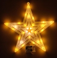 LED STAR LAMP DEKORATION TEPLEJ BIELY XXL 40CM
