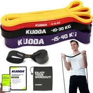 SADA 4 POHYBOVÝCH PRÚH POWER BAND silná gumová fitness guma KUDDA SADA 4 POHYBOVÝCH PRÚH POWER BAND silná gumová fitness guma KUDDA