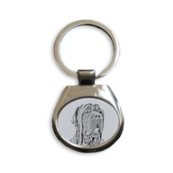 Neapolský mastif kovový prívesok na kľúče