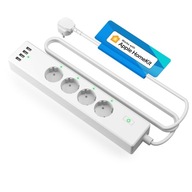 Meross MSS425FHK(EU), 4 zásuvky + 4x USB (HomeKit) Meross MSS425FHK(EU), 4 zásuvky + 4x USB (HomeKit)