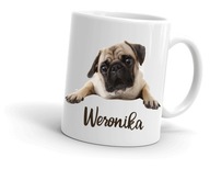 Darčekový hrnček s MOPSÁKOM, MALÝ MOPS + ľubovoľné meno Darčekový hrnček s MOPSÁKOM, MALÝ MOPS + ľubovoľné meno