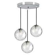Lustrové stropné svietidlo sklenené gule - EZ3 textúra CHROME LED G9 Lustrové stropné svietidlo sklenené gule - EZ3 textúra CHROME LED G9