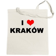 Potlač nákupnej tašky I Love Kraków Potlač nákupnej tašky I Love Kraków