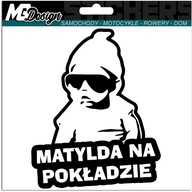 Samolepka MATYLDA V AUTE AUTO 18x14 farba Samolepka MATYLDA V AUTE AUTO 18x14 farba