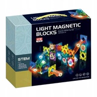 Magnetické bloky Guľová dráha Luminous 49 prvkov Magnetické bloky Guľová dráha Luminous 49 prvkov
