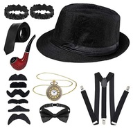 20. roky 20. storočia Gangster Set podväzky, Plochá čiapka, DISPOSSIEM, Retro KOSTÝM 20. roky 20. storočia Gangster Set podväzky, Plochá čiapka, DISPOSSIEM, Retro KOSTÝM