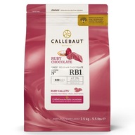RUBY Ruby Callebaut ružová čokoláda 2,5 kg