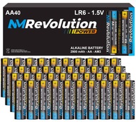 40x ALKALICKÉ BATÉRIE LR6 R6 AA PRSTY NAPÁJANIE 1,5V 40x ALKALICKÉ BATÉRIE LR6 R6 AA PRSTY NAPÁJANIE 1,5V