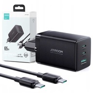 RÝCHLA NABÍJAČKA JOYROOM GaN 65W USB-A 2x USB-C SILNÝ USB-C kábel 100W 1,2m RÝCHLA NABÍJAČKA JOYROOM GaN 65W USB-A 2x USB-C SILNÝ USB-C kábel 100W 1,2m