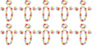10x SÚPRAVA NÁHRDELNÍKOV NÁHRDELNÍKA HAWAIIAN VENEC 10x SÚPRAVA NÁHRDELNÍKOV NÁHRDELNÍKA HAWAIIAN VENEC