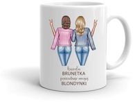 Priateľkin hrnček ako darček, darček Brunette Blonde Priateľkin hrnček ako darček, darček Brunette Blonde