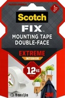 Scotch-Fix Obojstranná montážna páska super pevná vnútorná 19 mm x 1,8 m Scotch-Fix Obojstranná montážna páska super pevná vnútorná 19 mm x 1,8 m