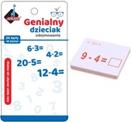 Geniálne dieťa - karty na odčítanie matematiky