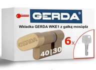 Valec G40/30 s gombíkom GERDA mosadzný WKE1+6 kláves