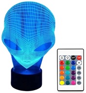 3D LED USB LAMPA UFO ALIEN ALIEN NOČNÁ LAMPA DIAĽKOVÉ 3D LED USB LAMPA UFO ALIEN ALIEN NOČNÁ LAMPA DIAĽKOVÉ