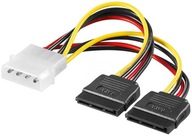 MicroConnect SATA Power, 4pin-2x15pin, 0,2m