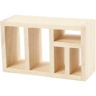 Mini drevený regál Creativ - Dánsko