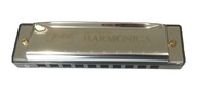 KG H1004 Bb Strieborná ústna harmonika