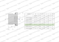 Palcová hydraulická zástrčka (pre imbusový kľúč) 3/4" BSP ED Waryński (predáva sa na: Palcová hydraulická zástrčka (pre imbusový kľúč) 3/4" BSP ED Waryński (predáva sa na:
