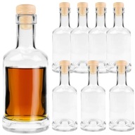6x TADEK SKLENENÁ FĽAŠA 250ML S KARAFOU NA VÍNO WHISKY LIKÉRY 6x TADEK SKLENENÁ FĽAŠA 250ML S KARAFOU NA VÍNO WHISKY LIKÉRY