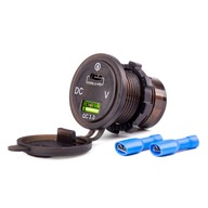 AUTO ZÁSUVKA USB NABÍJAČKA USB-C VOLTMETER AUTO ZÁSUVKA USB NABÍJAČKA USB-C VOLTMETER
