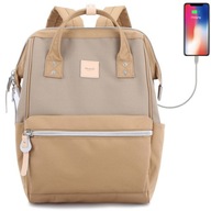 Himawari Sorrel HM1881 dámsky mestský batoh na notebook 13,3 USB coffee-camel Himawari Sorrel HM1881 dámsky mestský batoh na notebook 13,3 USB coffee-camel