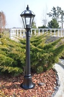 Záhradný stĺpik lampáš Čierny CAPELLA F