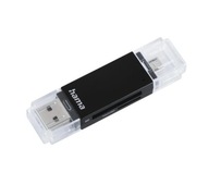 Čítačka pamäťových kariet Hama Basic SD/MicroSD 2v1 OTG Čierna Čítačka pamäťových kariet Hama Basic SD/MicroSD 2v1 OTG Čierna