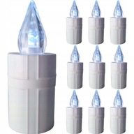 LED VLOŽKA DO SVIEČKY ELEKTRICKÁ SVIEČKA BIELE SVETLO BATÉRIA ZDARMA 10 ks LED VLOŽKA DO SVIEČKY ELEKTRICKÁ SVIEČKA BIELE SVETLO BATÉRIA ZDARMA 10 ks