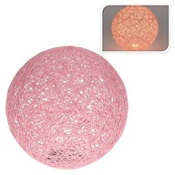 Dekoračná lampa Ball Led ružová 20 cm BAVLNA