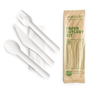 Súprava papierových príborov Vegware W+N+L+S 50 ks Súprava papierových príborov Vegware W+N+L+S 50 ks