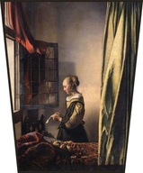 Obrazovka Dievča čítajúce list Jan Vermeer Obrazovka Dievča čítajúce list Jan Vermeer