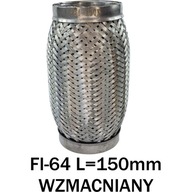 FLEXIBILNÝ KONEKTOR KONEKTOR TLUMIČA FI-64 L=150mm FLEXIBILNÝ KONEKTOR KONEKTOR TLUMIČA FI-64 L=150mm