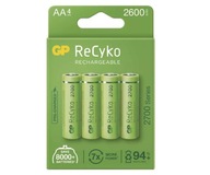4x GP RECYKO batéria 2700mAh AA R6 ECO 1,2V NIM 4x GP RECYKO batéria 2700mAh AA R6 ECO 1,2V NIM
