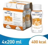 NESTLE RESOURCE 2.0 s príchuťou marhule 4x200ml