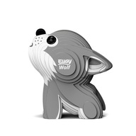 Vlk Eugy. Ekologická skladačka 3D puzzle Vlk Eugy. Ekologická skladačka 3D puzzle