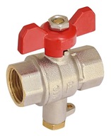 T-kus s guľovým ventilom 1/2" KMT1 T-kus s guľovým ventilom 1/2" KMT1