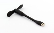 Čierny silikónový USB ventilátorový veterník