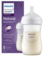AVENT ANTIKOLICKÁ FĽAŠA NATURAL 3 RESPONSE 260ml AKTÍVNE ODSÁVANIE AKO PRSÍ AVENT ANTIKOLICKÁ FĽAŠA NATURAL 3 RESPONSE 260ml AKTÍVNE ODSÁVANIE AKO PRSÍ