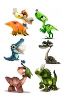 Potlač cukrovinkovej pasty na tortu dinosaura 5 Potlač cukrovinkovej pasty na tortu dinosaura 5