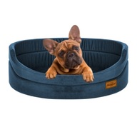 Vankúš na oválnu posteľ Recobed Baly Navy Blue XL Vankúš na oválnu posteľ Recobed Baly Navy Blue XL