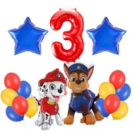 Paw Patrol Balloons Chase Marshall Balloons z rozprávky Paw Patrol 3. narodeniny Paw Patrol Balloons Chase Marshall Balloons z rozprávky Paw Patrol 3. narodeniny