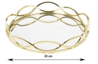 ZÁSOBNÍK, okrúhly stojan, 22 cm, zrkadlový ZÁSOBNÍK, okrúhly stojan, 22 cm, zrkadlový