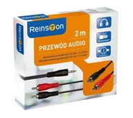 Kábel Analógový audio kábel Reinston EKK15 2x RCA Cinch - Jack 3,5 mm 2m Kábel Analógový audio kábel Reinston EKK15 2x RCA Cinch - Jack 3,5 mm 2m